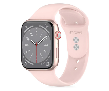Pasek i akcesoria do zegarków TECH-PROTECT Silicone do Apple Watch 40/41/42 mm Light Pink 5906302310166